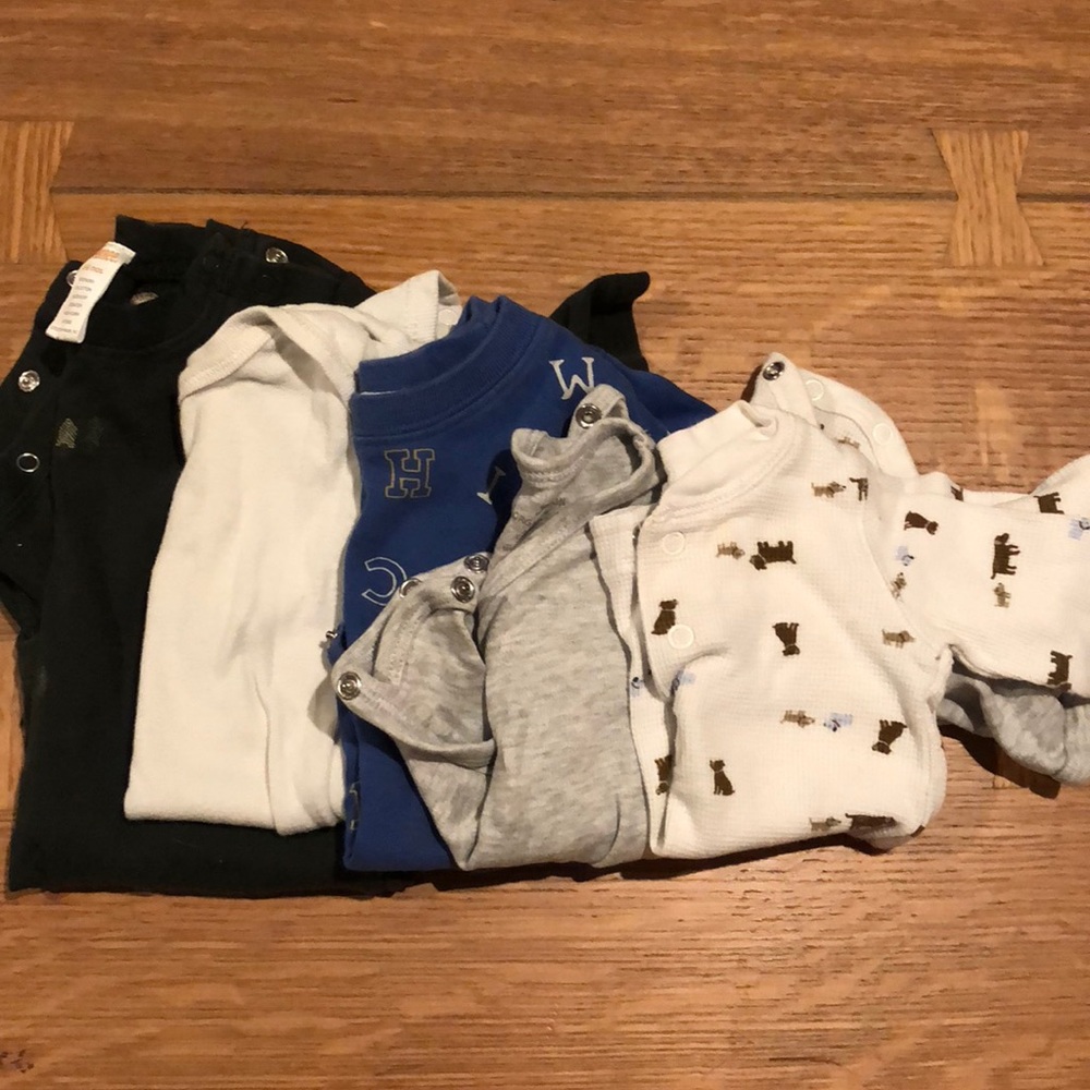Five long sleeve t-shirts